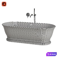 Moritz Freestanding Stone Bath 1800mm 3D Model Corona