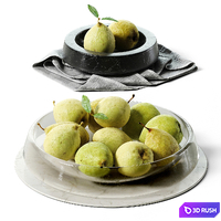 Decor set pears in bowls stv010 3D Model Corona