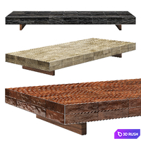 Coffee Table Andree 1 by Minotti 3D Model Vray, Corona