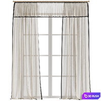 Curtains 42 3D Model Vray, Corona
