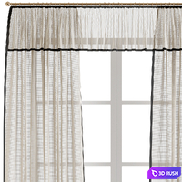 Curtains 42 3D Model Vray, Corona