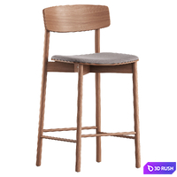 Half-bar stool Kelton 3D Model Corona
