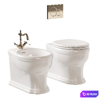 Scarabeo Ceramiche Castellana WC 3D Model Vray, Corona