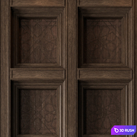 Carving Wood Ceiling - Wall Panel 15 3D Model Vray, Corona