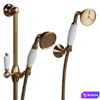 Classic shower sets Cezares 3D Model Vray, Corona