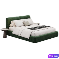Margot Plus 160 Bed By Domkapa 3D Model Corona