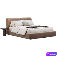 Margot Plus 160 Bed By Domkapa 3D Model Corona