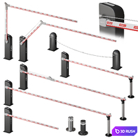 Barriers and parking systems DoorHan 3D Model Vray, Corona