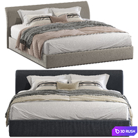 SLIM Beds 3D Model Vray
