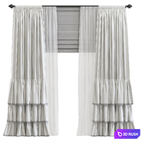 Curtain 869 3D Model Vray, Corona