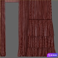 Curtain 869 3D Model Vray, Corona