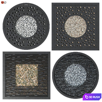 Set_barrel grids for wood_02 3D Model Vray, Corona