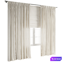 Curtain 04 3D Model Corona