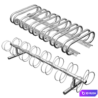 Commercial Bike Rack (Set 2) 3D Model Corona