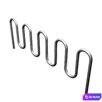 Commercial Bike Rack (Set 2) 3D Model Corona