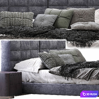 Minotti - Lawrence Bed 2 3D Model Corona