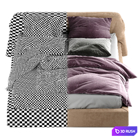 Yildiz Bed 3D Model Vray