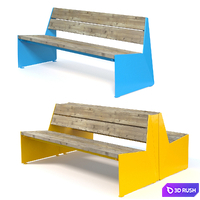 Vestre BLOC Seat 3D Model Corona