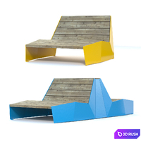 Vestre BLOC Sun bench / 1 3D Model Corona