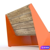 Vestre BLOC Sun bench / 1 3D Model Corona