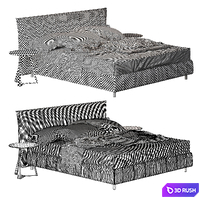 Bontempi plisse fabric 3D Model Vray, Corona