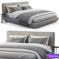 Bebitalia Bed Richard 3D Model Corona