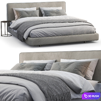 Bebitalia Bed Richard 3D Model Corona