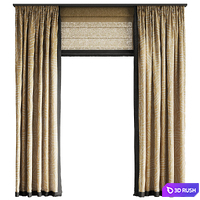 Curtains for the children's room 3D Model Corona