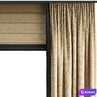 Curtains for the children's room 3D Model Corona