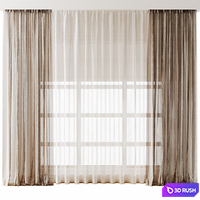 Curtain131 3D Model Vray, Corona