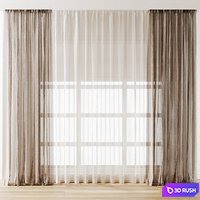 Curtain131 3D Model Vray, Corona