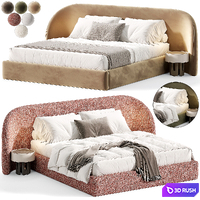 Sculpt Bed 3D Model Corona