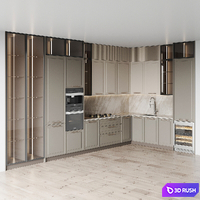 Kitchen 0298 3D Model Vray, Corona