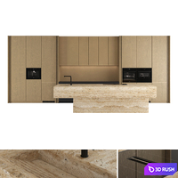 Kitchen set 47 3D Model Vray, Corona