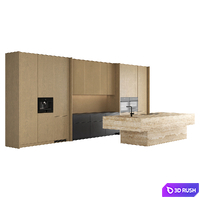 Kitchen set 47 3D Model Vray, Corona