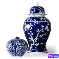 Vases Set 02 3D Model Vray, Corona