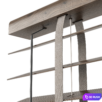 Wooden blinds Set 25 3D Model Vray, Corona