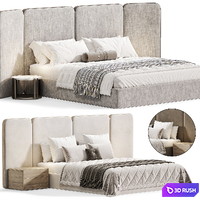 Palazzo Bed By Monologuelondon 3D Model Corona