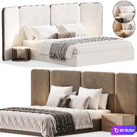 Palazzo Bed By Monologuelondon 3D Model Corona