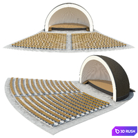 Summer theater stage 3D Model Corona
