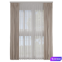 Curtain 38/ High curtains 650cm 3D Model Corona