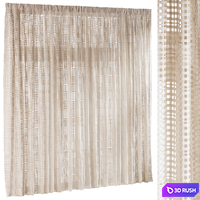 Larsen Casement Sheer Mesh Curtain 3D Model Vray, Corona