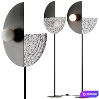 Robin Regina Side Floor Lamp 3D Model Corona
