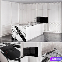 KITCHEN NO.24 3D Model Vray, Corona