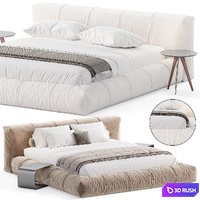 Mobili Bed 3D Model Corona