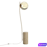 Small floor lamp with Cora travertine base 3D Model Vray, Corona