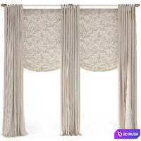 Curtains 3D Model Corona