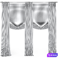 Curtains 3D Model Corona