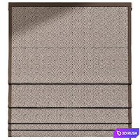 Curtain 47 Roman blinds 3D Model Vray, Corona