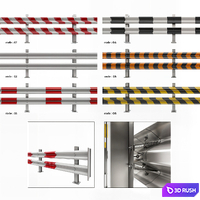 Guard Rail 3D Model Vray